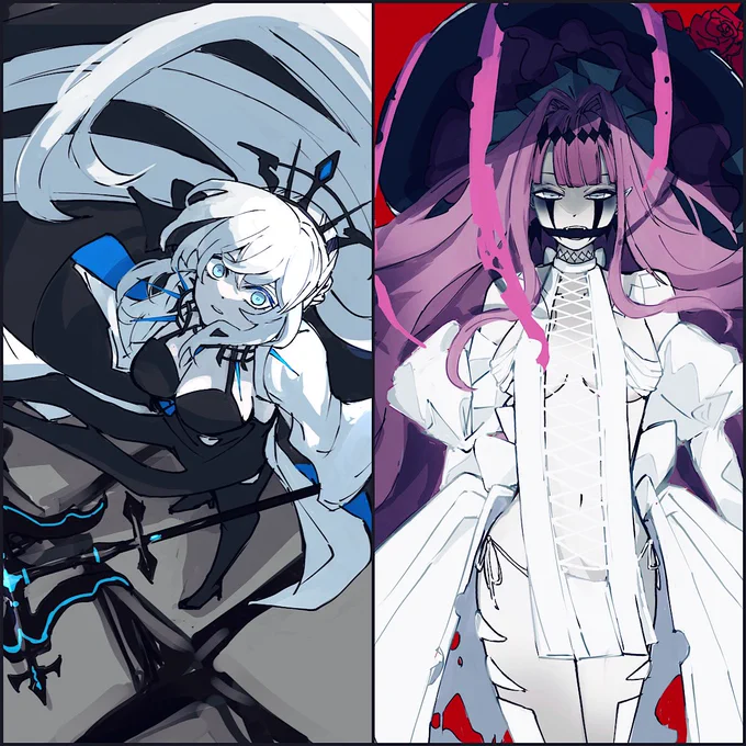 #好きな画像を貼って4名指名していくリレーこいとさんからバトンいただきましたありがとうございます。声かけてもらって嬉しいです…!モルトリ親子で絶望感強めの絵を並べてみました。アンカーにて失礼します。 