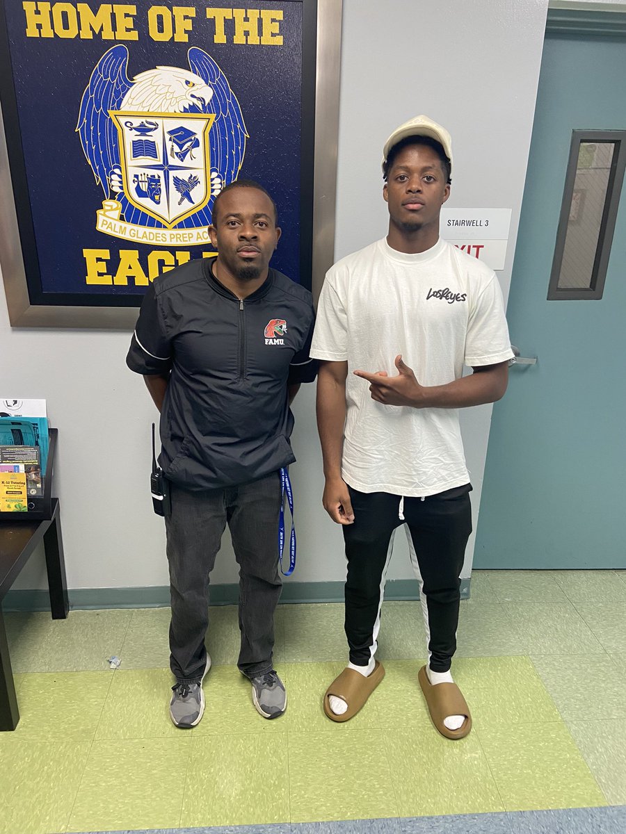 Andre’ Daniels (@coachdre_7) on Twitter photo Thank you to Wake Forest University Cornerback <a href="/King_arobinson2/">Antonio Robinson אנטוניו</a> for visiting Palm Glades Preparatory Academy. Former Student-Athlete I coached.
#WeBelieve #Built2Last #RTB #FearNoOne #WarEagle 🦅 Thank you to Wake Forest University Cornerback <a href="/King_arobinson2/">Antonio Robinson אנטוניו</a> for visiting Palm Glades Preparatory Academy. Former Student-Athlete I coached.
#WeBelieve #Built2Last #RTB #FearNoOne #WarEagle 🦅