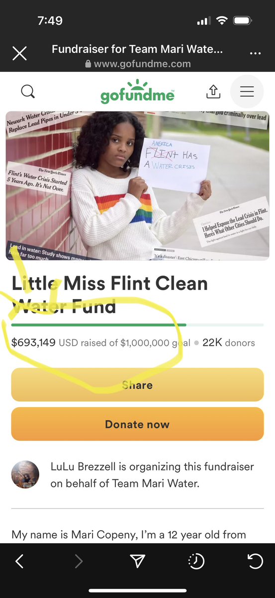 Here we go again. 

White woman loses her mind and raises $60k in 1 DAY to fight being labeled a “Karen” 

Me, little black girl from Flint and we haven’t even raised $40k for my filter fund in a week, and are nowhere near my $1M goal  after 4 years. 

gofund.me/a54e35d2