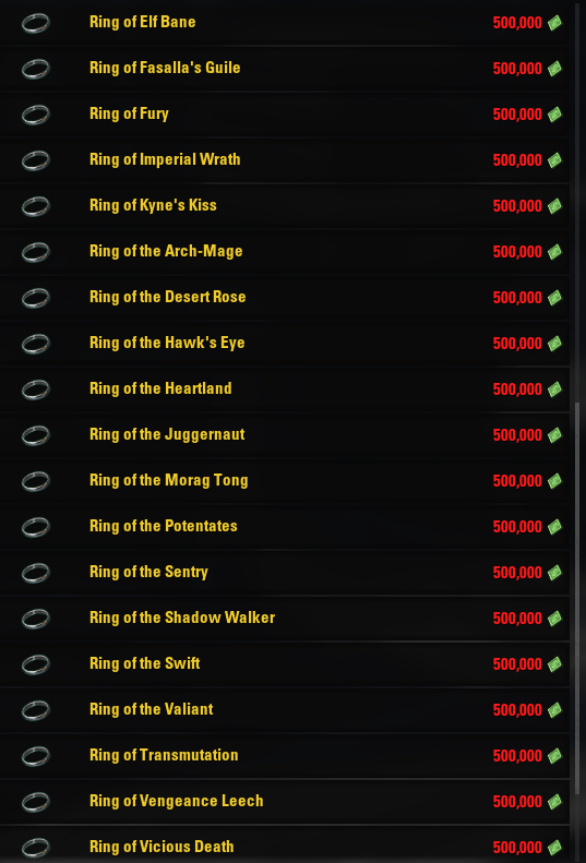 Gold_Vendor's tweet photo. This one is back with this week's Gold Vendor items. Last week was necklaces, this week is rings, get them while they are here! As always Adhazabi hopes there is something you can use, particularly for Whitestrake's Mayhem. 

@TESOnline #ESOFam #ElderScrollsOnline https://t.co/H5WJf2ZBgw