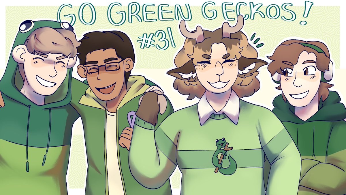 GO GREEN GECKOSSS!! :DD #purpledfanart #wallibearfanart #snifferishfanart #velvetiscakefanart #mccfanart