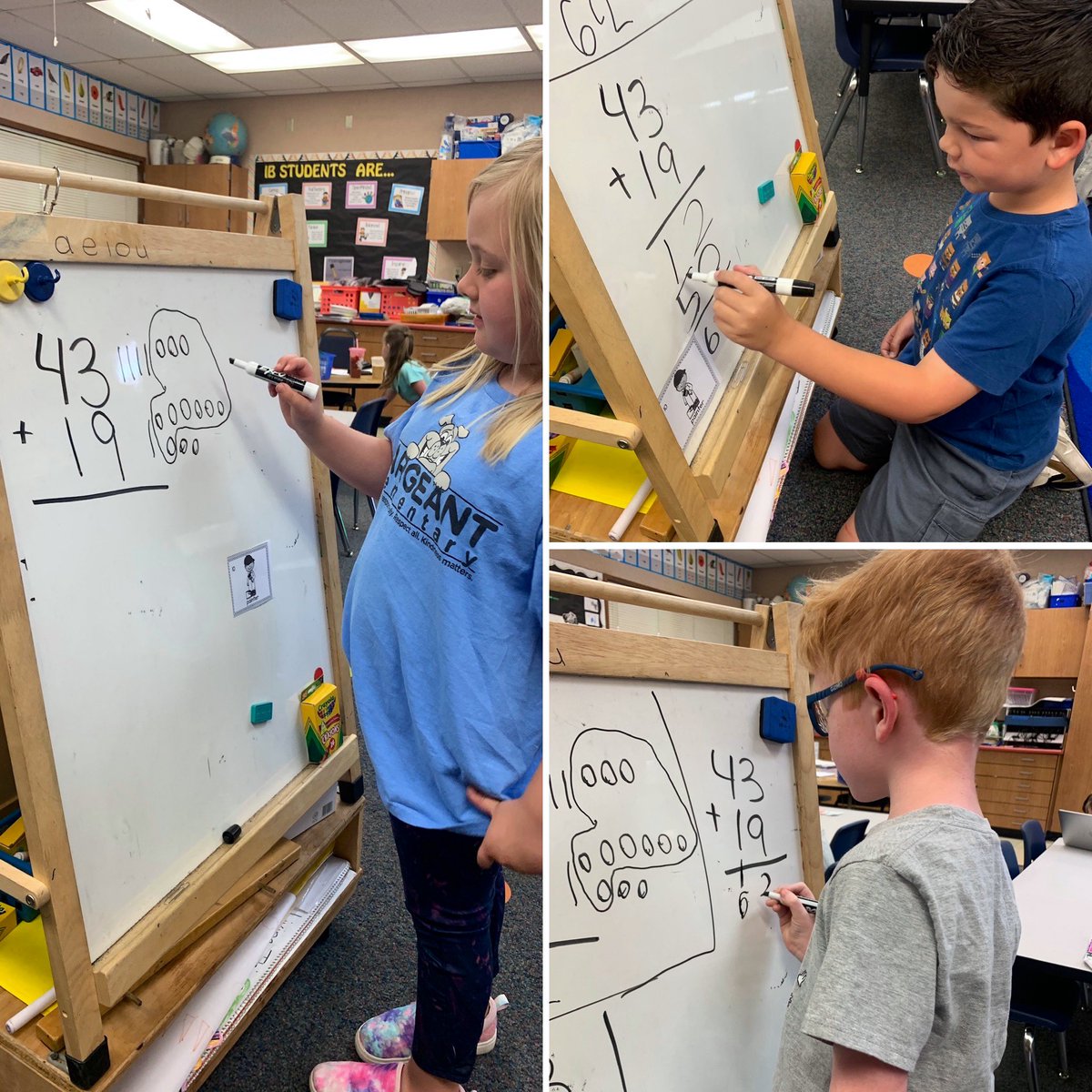 I LOVE that we teach and explore so many different mathematical methods to problem solve! Whether you prefer proof drawings, all totals, or new groups below, there’s something for everyone and we all get to feel successful! 👍🏽 @rcsdsargeant #RCSDchampions