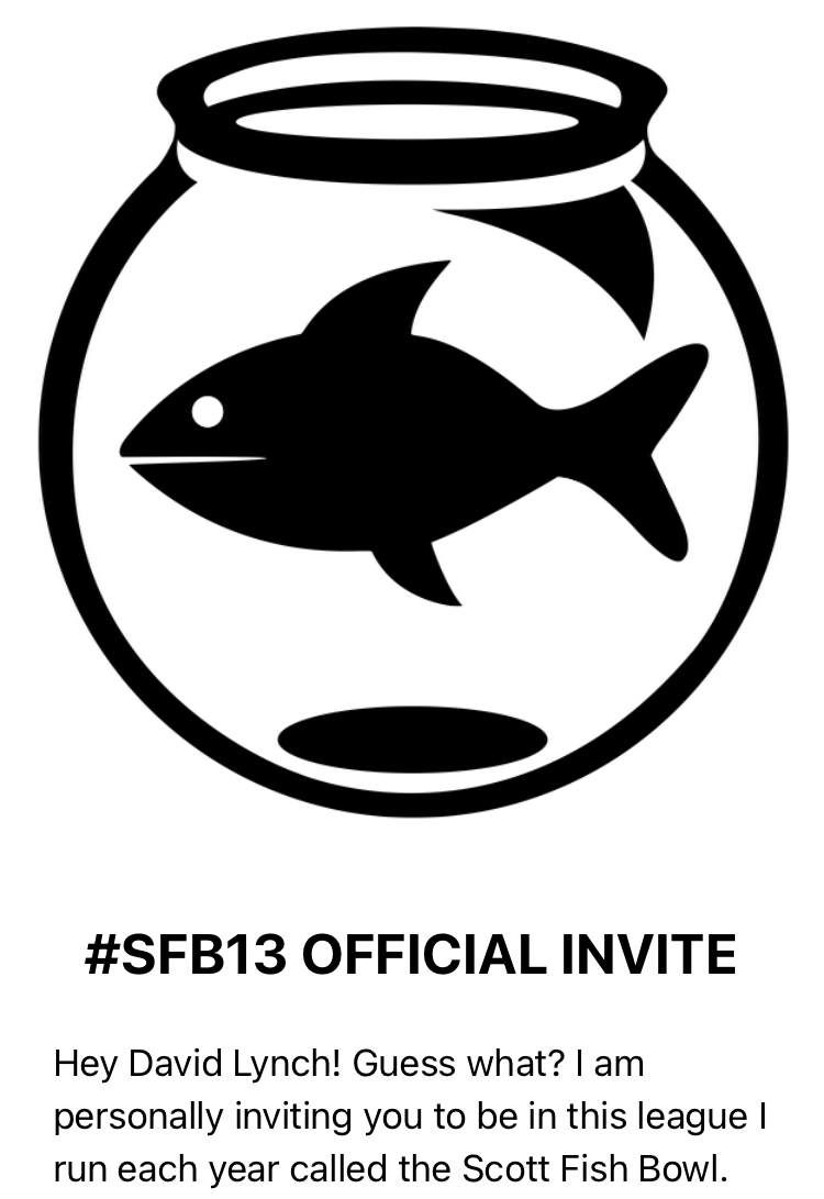 SimonSez_Dryup's tweet image. So honored, grateful and wildly happy to receive my 1st invite to the Scott Fish Bowl. Thank you @ScottFish24 for all that you do! #SFB13