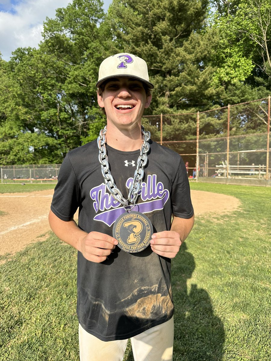 Congratulations to Pikesville Baseball for their victory against Havre de Grace. Final score was 10-1! 💜⚾️ Special shout-out to Isaac Garonzik who was named today’s MVP!