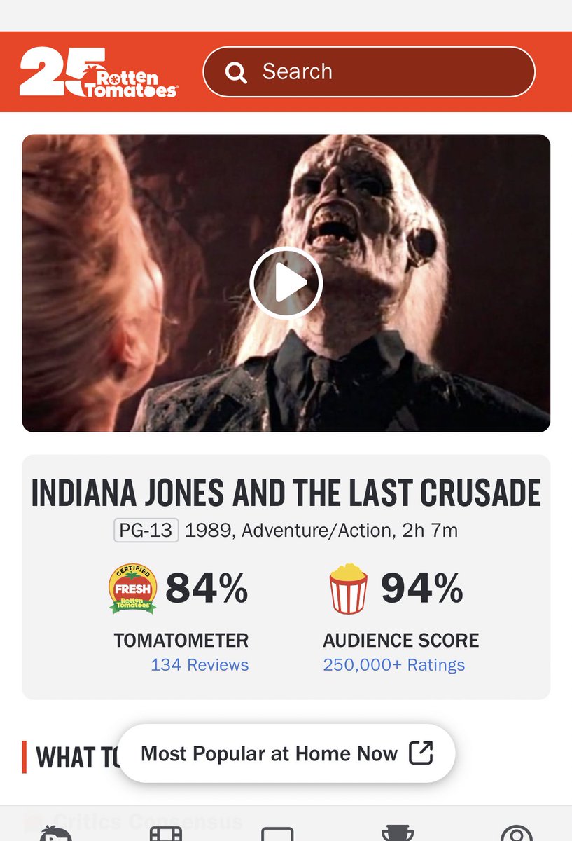 SapienSupreme's tweet photo. Why the reviews so far mean fuck all: #IndianaJones https://t.co/3jXxlLkBCJ