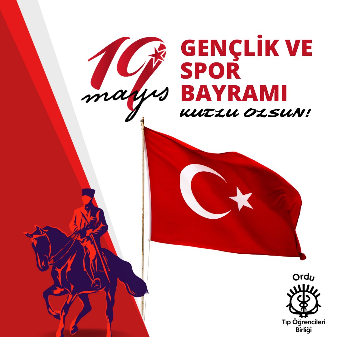 ordutob's tweet photo. 19 Mayıs Atatürk’ü Anma, Gençlik ve Spor Bayramımız Kutlu Olsun! https://t.co/6YY7AVVVeR