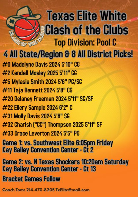 BballTca's tweet photo. Good luck to @LevertonGrace in the NCAA Live Period this weekend!  Playing the in the top division of 17u - Pool C with @TXElite2024 https://t.co/wwlvw3iuWP
