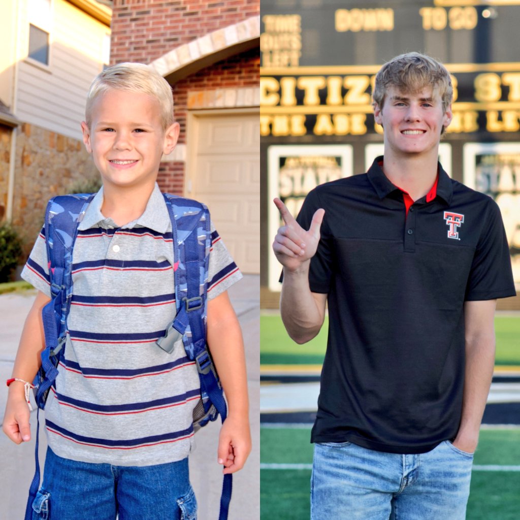 From the first day of kindergarten in Dripping Springs to being one week away from high school graduation, it's been quite a journey for my Parker John. 💛 #PJD #SealyHS #SeniorYear #OneMoreWeek