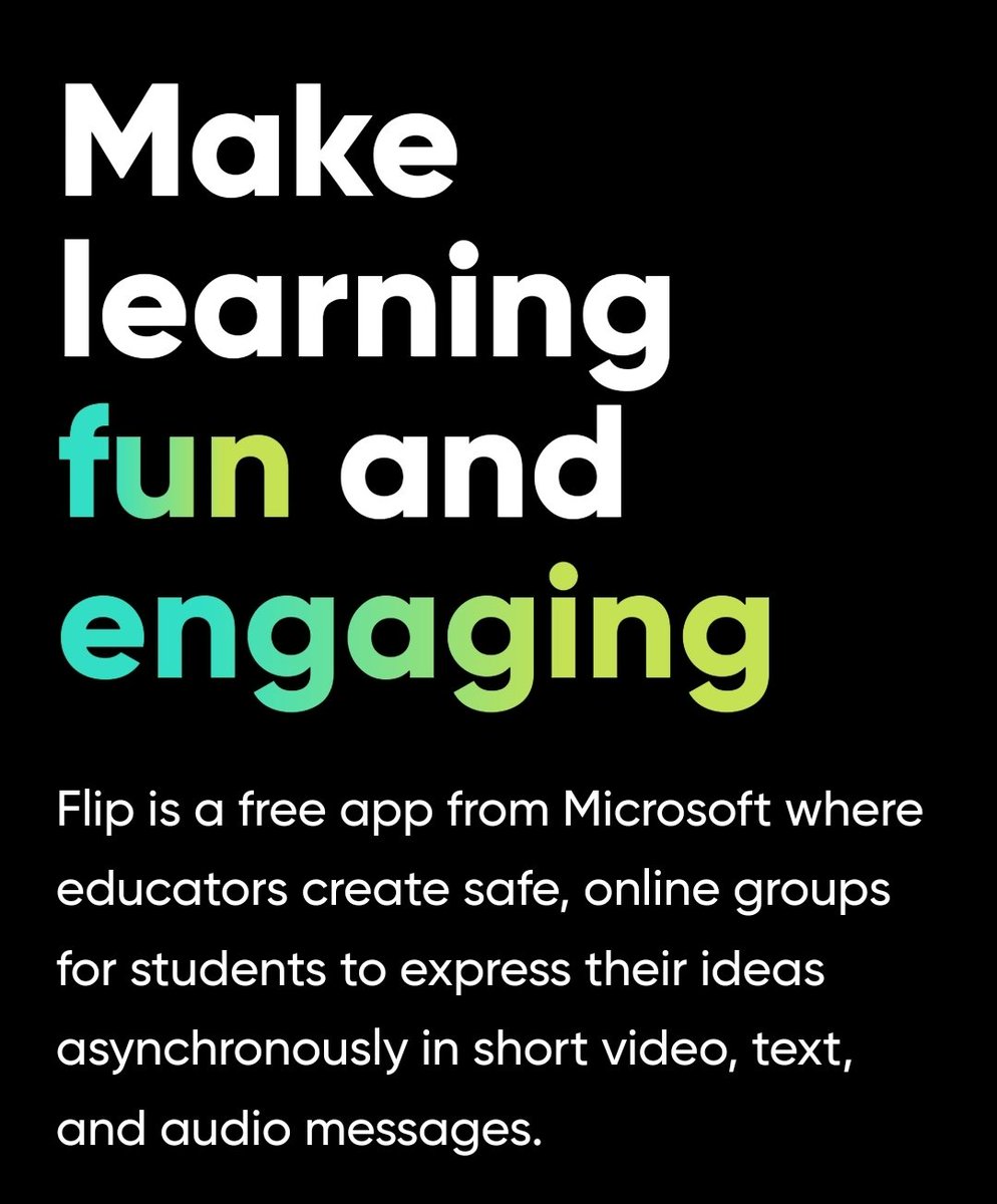 So excited that we now have @MicrosoftFlip @uwebristol for our students and staff. A great video peer assessment tool to help engagement, feedback and inclusivity. #inclusive #TeamUWE #MicrosoftEdu info.flip.com/en-us.html