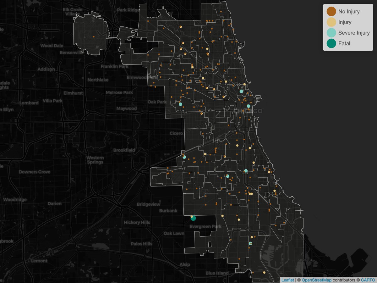 ChicagoCrashes's tweet photo. 2023-05-18: 206 Traffic Crashes w/ 455 People Involved. FATALITY ALERT!
@ChicagoDOT make it stop. #ChicagoCrashMap https://t.co/Vc5DkgPb0Y