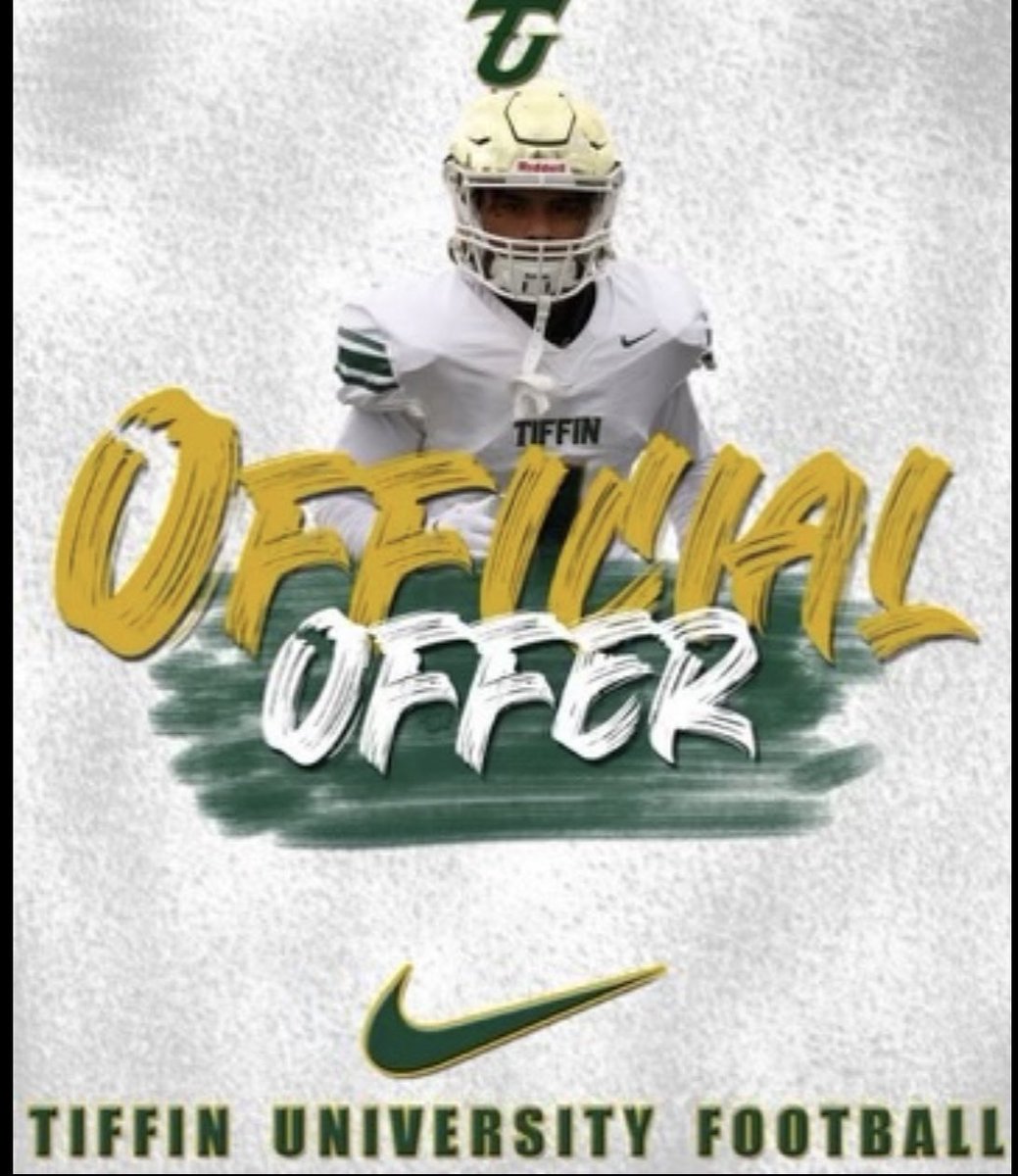 auden_jones's tweet photo. Blessed and humbled to receive an offer to play football and continue my education from Tiffin university!
@CoachReisert @CoachTylerJohns @TiffinFootball @coachjonesa @The_Pennant @KingsmenFBall https://t.co/EkFwMPgZUs