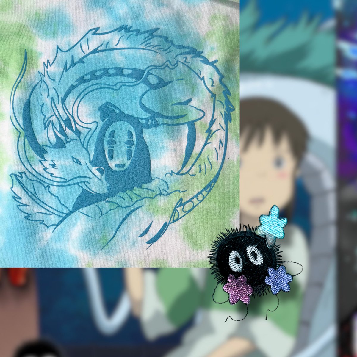 GOODBi_Shop's tweet photo. Sprites Tie Dye Hoodie 🐉

🦋Anime Drop Season 4🦋Friday🦋

Coating you in cosmic dust, this tie dye blue &amp; green hoodie with 6 randomly situated GOODBi colored sprites. The ghost &amp; dragon are displayed on the back, puffed up together 🩵

https://t.co/Wj2SnNqN4g ✨#SpiritedAway https://t.co/tOEyfJEKHd