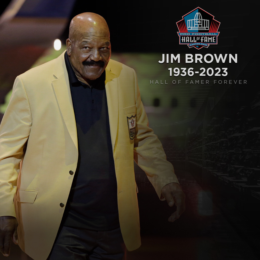 The Pro Football Hall of Fame is saddened to share the news that the Class of 1971’s Jim Brown has passed away at age 87. #HOFForever

More Info: profootballhof.me/JimBrown