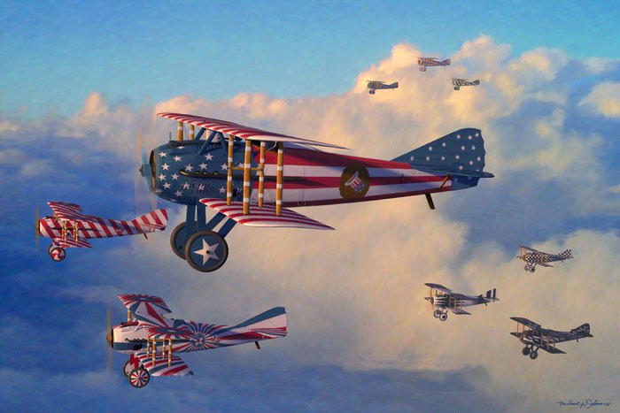 In tribute to Armed Forces Day in the United States: The 94th Aero Squadron's 1919 Paris Pennant Presentation.