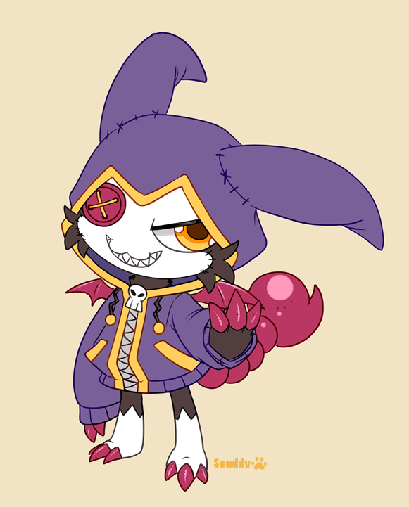 LittleFatPotat's tweet photo. New scrunkily bby Toymeramon. Kind of wanted something in the vein of Impmon qwq because I love that little gremlin. 
#digimon #digifake #fakemon #デジモン https://t.co/W59PlNkCjQ