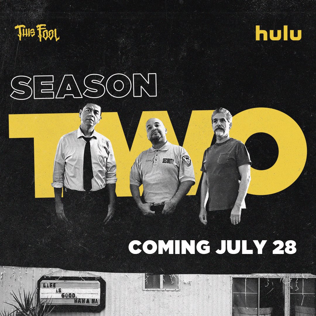 ChrisEstrada85's tweet photo. back at it. season two premieres july 28 on @hulu. #thisfoolhulu https://t.co/lbvsX9qDX3