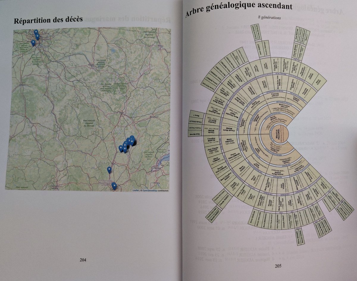bkvin69's tweet photo. Deuxième livre que j'ai créé et avec @coollibri 
Je me suis servi de TNG (application web de généalogie) pour générer les données à partir de ma généalogie (https://t.co/B3LUifsixO) #genealogie #transmission #livregenealogie https://t.co/aPw6lPmE1Q