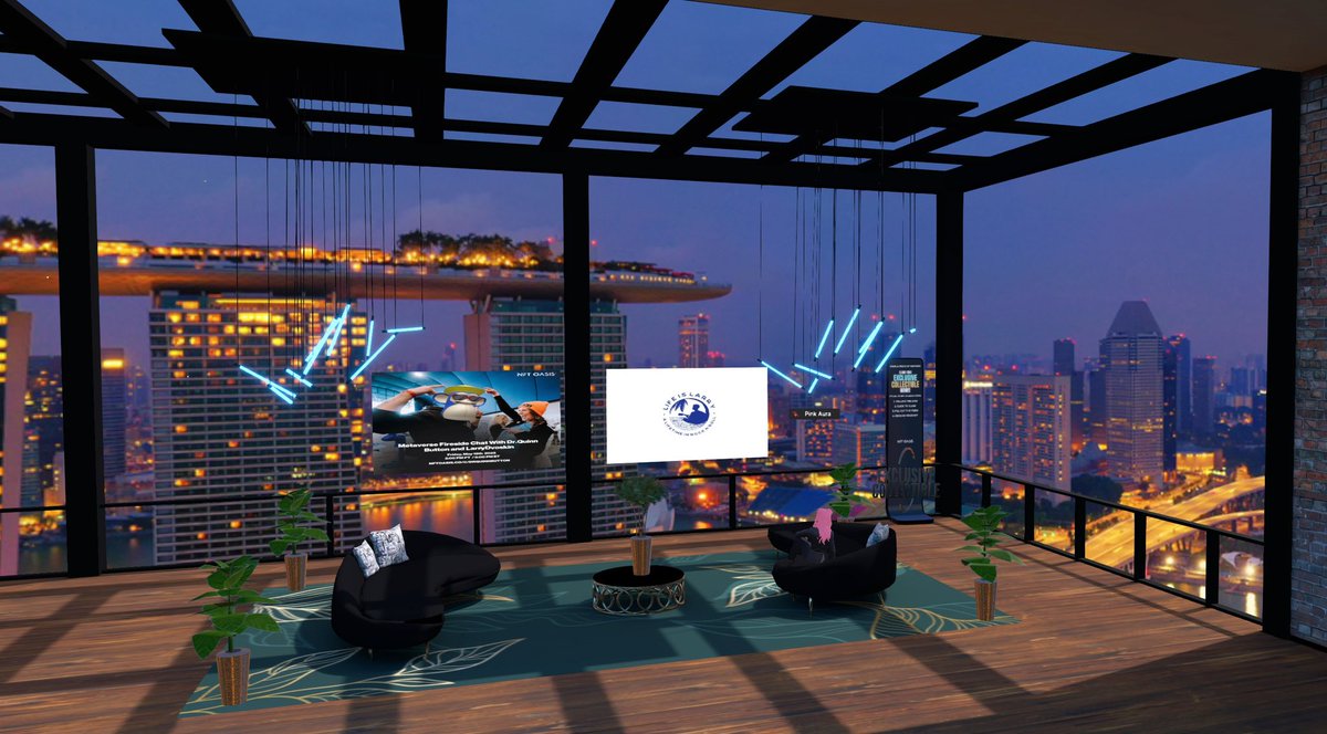 NFTOasis's tweet photo. PEEP 👀 the new Location for todays Metaverse TV Fireside Chat with @qbuttonphd and @LarryDvoskin! 🚀

You’re not going to want to miss this❗️❗️
2 PM PST / 5PM ET 

See you there! 🔗in thread ⬇️🔥 https://t.co/R5mRe0jBhn