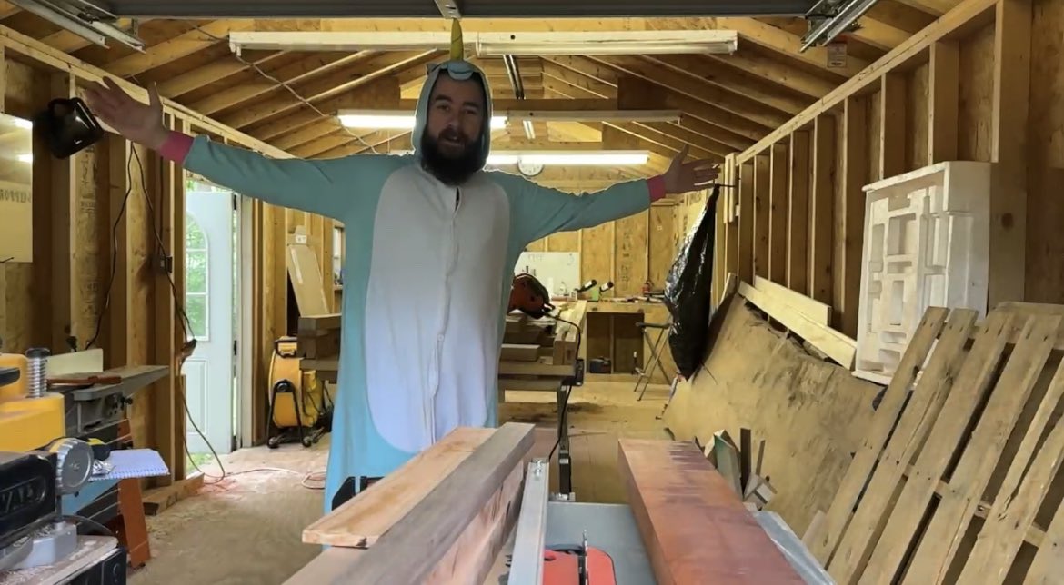 VikingValour's tweet photo. Unicorn invaded stream today will working in the workshop #savetheunicorns https://t.co/XM6oAS0Xnp