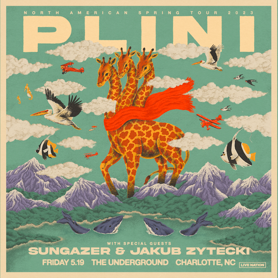 Tonight (5/19) @Plinirh's Spring Tour comes to The Underground! With special guests Sungazer and Jakub Zytecki. Doors: 6 pm | Show: 7 pm Tickets and upgrades: livemu.sc/3pHnaAO