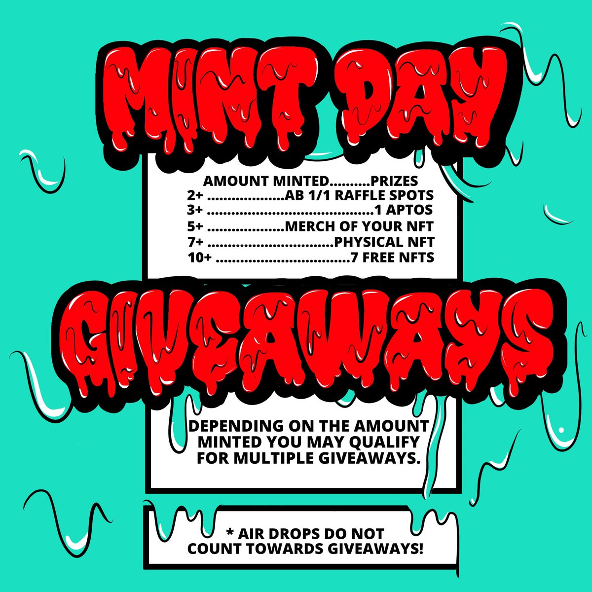 Who’s hyped for Mint Day TOMORROW????🐻

We have a lot of Mint Day Giveaways planned! Check out the graphic with all the details!🔥

#AptosCommunity #Aptos #NFTs #AptosEcosystem #AptosLaunch