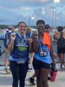 cscpanthers's tweet image. Congratulations to Alexandra Bruno and Adrianna Harris on their incredible performances at the State track meet. Bruno made the podium placing 7th overall in her 3rd trip to State, and Harris placed 16th in her first appearance. Great job ladies! @gspringer66 @CSUSAJonHage @FHSAA