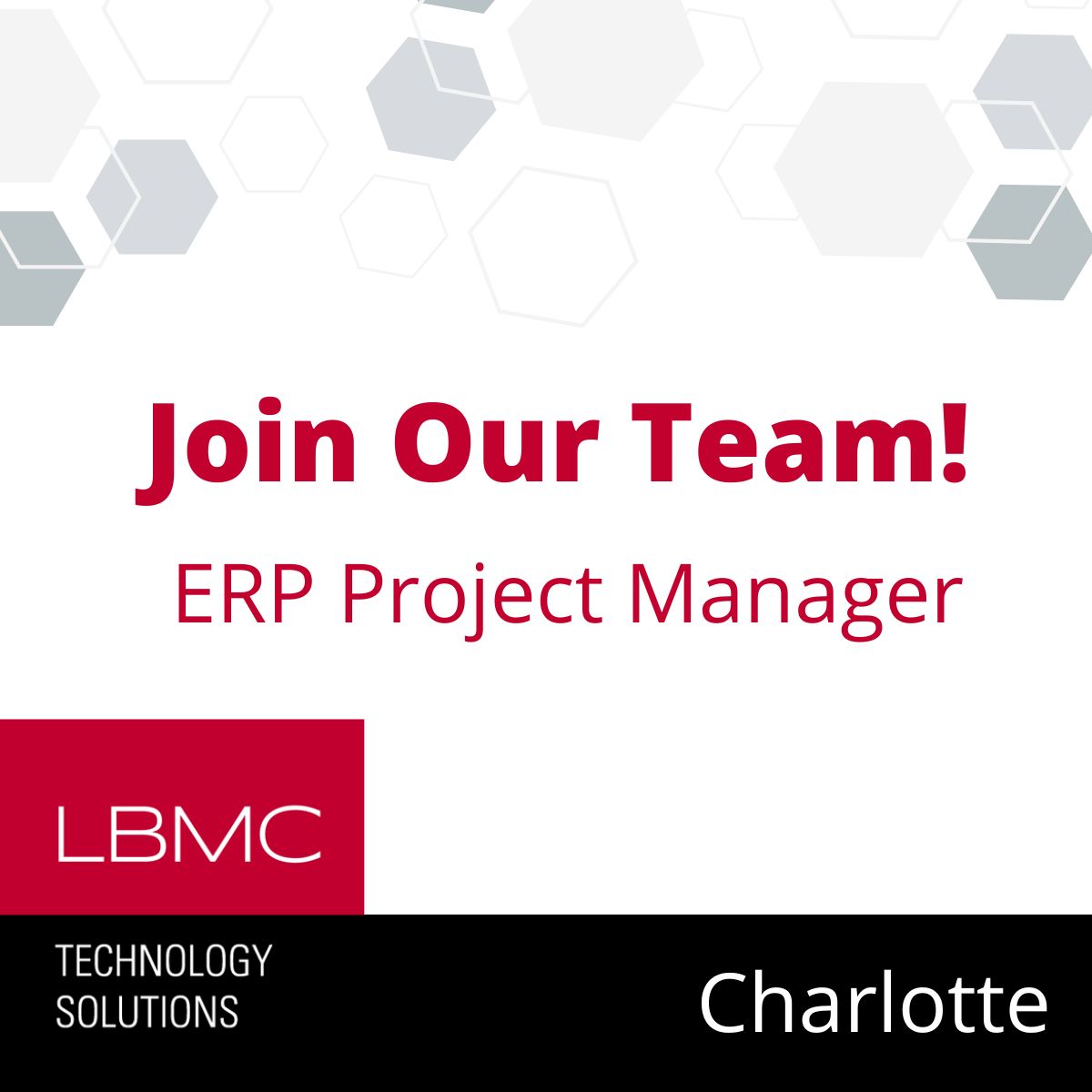 lbmctech's tweet image. Our team is seeking an experienced ERP Project Manager to join us in Charlotte. If you&apos;re looking for a new opportunity in Charlotte, apply today! #erpprojectmanager #charlottejobs #charlottetechjobs  rpst.page.link/UvRz