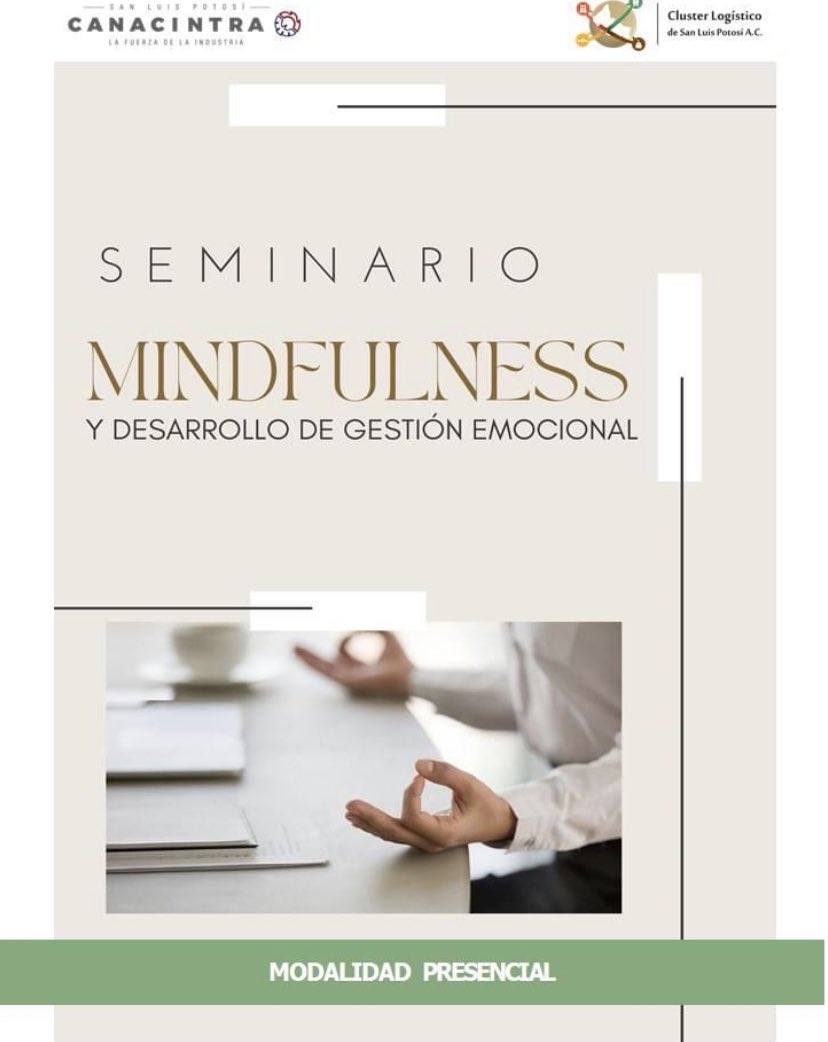 CLSLP_AC's tweet image. Centra tu atención en el momento presente, vive el “aquí y ahora”
Tener plena consciencia y concentrarse en lo que sucede en nosotros y en nuestro alrededor.
Inscríbete ya a nuestro seminario de Mindfulness!
Inf. WhatsApp 4426476511 o inbox