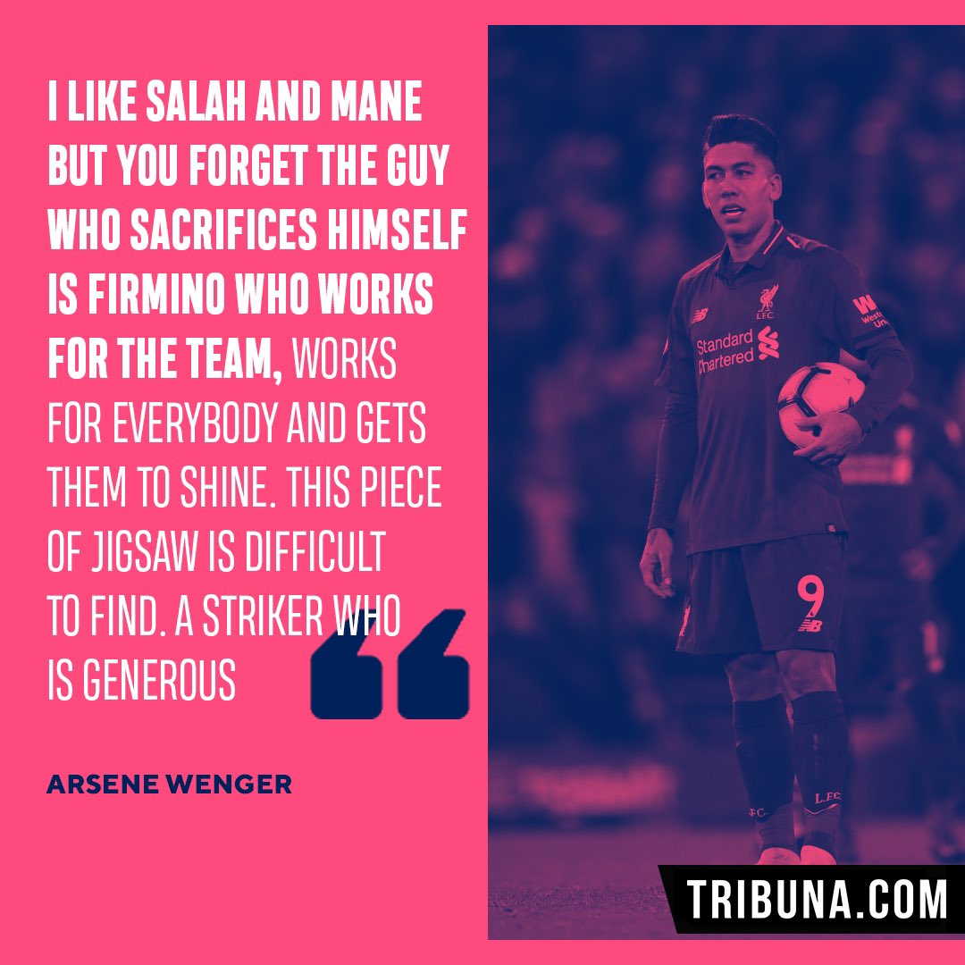 Arsene Wenger on Firmino ❤️