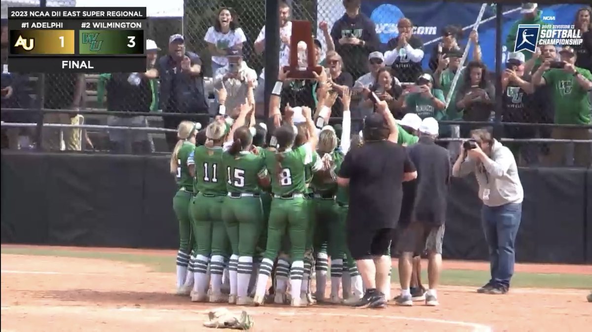 Congrats to head coach Mike Shehorn and the WilmU Softball team. East Super Region Champs. Heading to to the DII College Softball World Series! Well done ladies!