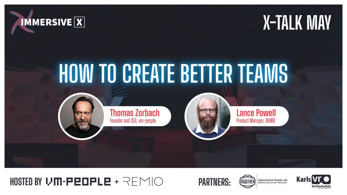 Join the X Night Event hosted by <a href="/lancegpowelljr/">Lance G. Powell Jr.</a> &amp; @thomaszorbach and learn how #SocialVR can transform the workplace and create better teams. Don't miss the thrilling Paintball game! 🤫

For more info: remiovr.com/x-night-event-…

#teamcollaboration #betterteams #XNightEvent