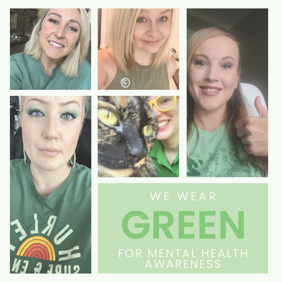 Livuncertainocd's tweet photo. During Mental Health Awareness Month we wear GREEN! Did you know that green is the color chosen for Mental Health Awareness Month because it is associated with growth, hope, renewal, and life. #MentalHealthAwarenessMonth https://t.co/cvGk86pZYq