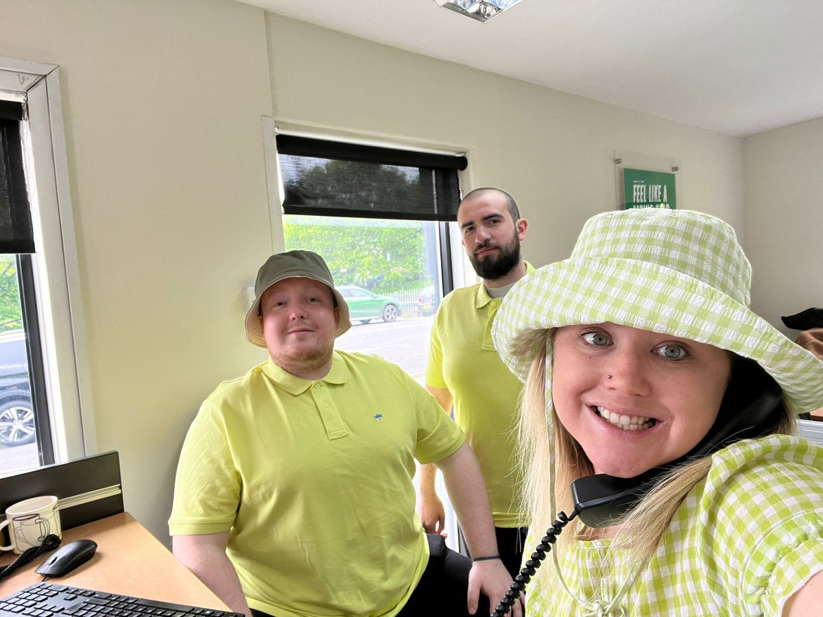 Massively proud of us as a branch today, showing our support for the mental health foundation's wear it green day.