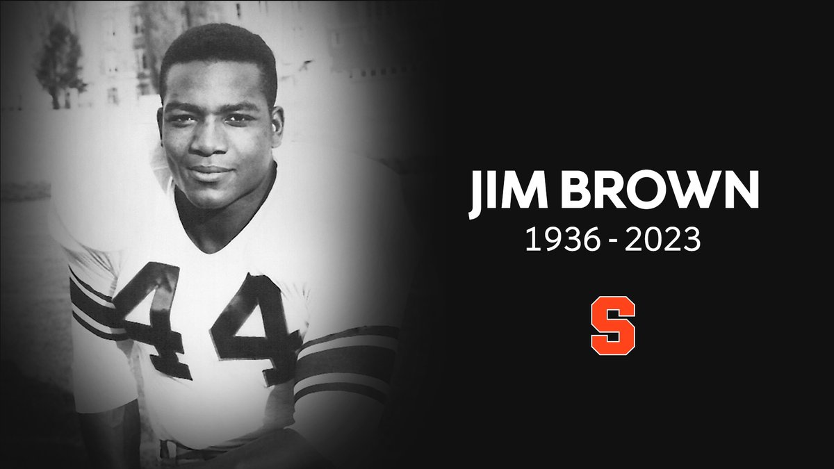 Legend. Icon. 44. There will be only one Jim Brown. We're saddened to have lost the greatest of all time today. Our thoughts are with the Brown family, his friends and loved ones.