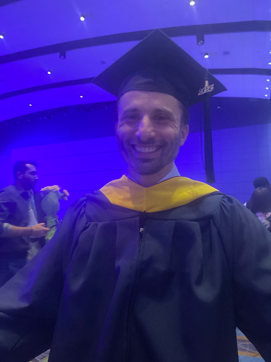 smalhallscience's tweet photo. Words cannot express how proud I am of my husband, who graduated today with his Masters in Applied Positive Psychology from PCOM. I am proud to be his wife. The boys say “Go Daddy go!” #PCOMgrad https://t.co/7gQIWOGlwO