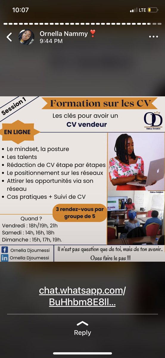OrnelaLynn's tweet photo. Ne laissez pas la peur vous empêcher de poursuivre votre métier de rêve. Prenez un risque et mettez-vous en avant - vous ne savez jamais quelles opportunités peuvent se présenter à vous ! #croissancedelacarrière #rechercheemploi
#FormationdeCV
#BCSwithOrnelaLynn https://t.co/xb7LyD2IVa