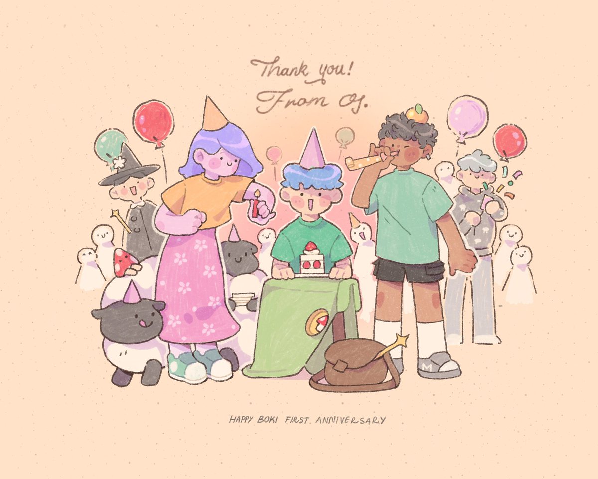 Happy one year to <a href="/BokiNFT/">Boki</a>. crazy how it’s already been A YEAR?! cheers to the most incredible community, It’s been nothing but a fun time
Thanks for being here 🧡