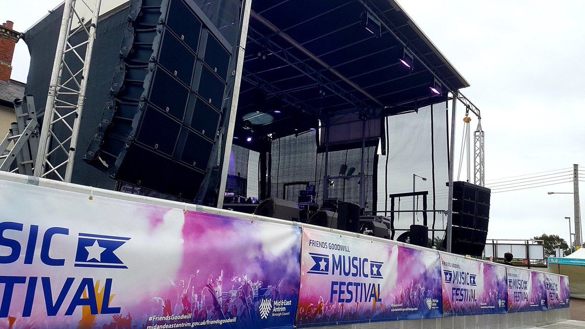 Stage is set! Gates at 6pm on Saturday. Tickets from Eventbrite or card only at the gate. Friends Goodwill Music Festival. Curtis Stigers Mary Coughlan Brian Kennedy