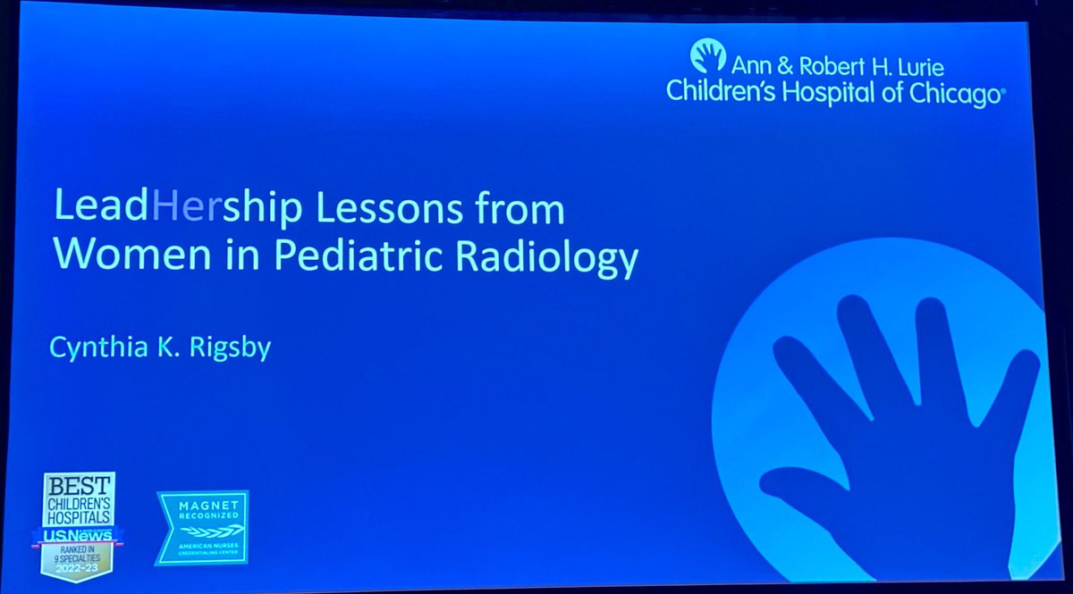 LurieRad's tweet photo. Our Chair, @cynthia_rigsby, discusses “LeadHership Lessons from Women in Pediatric Radiology” at #SPR2023. Great advice for women leaders in pediatric radiology! 

@SocPedRad @LurieChildrens #PedsRad #LurieRad https://t.co/DGKE4UkQUm