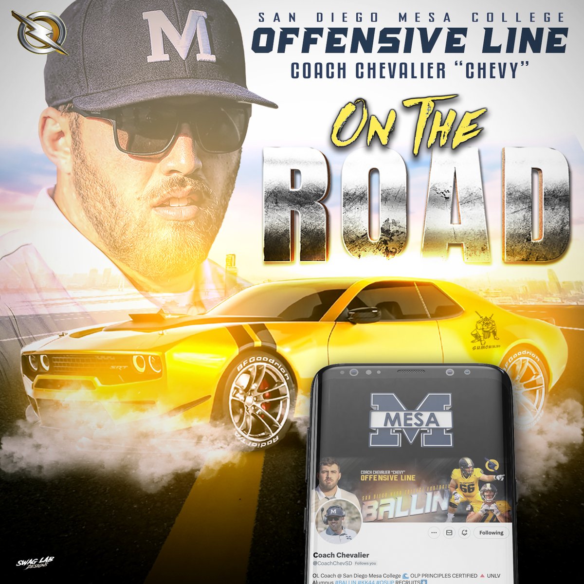 <a href="/CoachChevSD/">Coach Chevalier</a> 2023 HS seniors and BOUNCE-BACKS looking for a TOP-TIER program, DROP YOUR FILM/reach out to Coach Chevy, few slots left. #BALLIN <a href="/BallCoachGW/">Gary Watkins Jr</a> <a href="/Daygofootball/">San Diego Football</a> <a href="/JuCoFootballACE/">JuCo Football Forer</a> <a href="/jucomadefb/">jucomadefootball</a> <a href="/CoachVegaVSR/">Coach Vega</a> <a href="/BeyondBolden/">Bolden & Beyond</a> <a href="/mjfrecruits/">MJF Football Recruiting</a> <a href="/ncsa/">NCSA College Recruiting</a> <a href="/BigFaceSportss/">BigFaceSports, (Recruiting & Scouting)</a> <a href="/Get__Recruited/">Get Recruited</a>