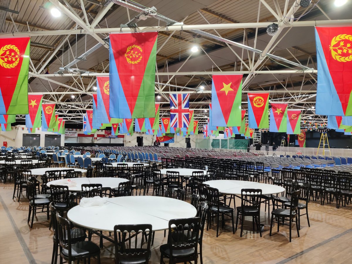 32nd Grand Eritrean Independence celebrations in London underway. Thousands of Eritrean Britons & distinguished guests / diplomats will be in attendance.
#EritreaShinesAt32 #EritreaIndependenceDay
#CelebrateEritrea
#EritreaAt32
#Eritrea