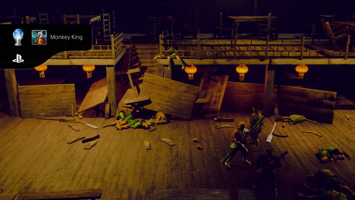 shermania2013's tweet image. 9 Monkeys of Shaolin
Monkey King (PLATINUM)
#PlayStationTrophy #PS5Share, #9MonkeysofShaolin