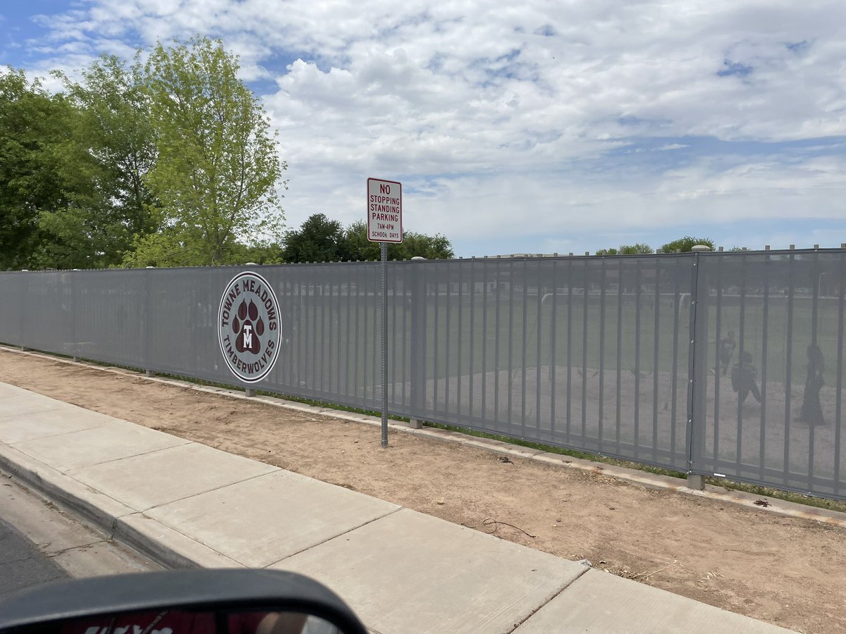 Thank you <a href="/TM_Wolfpack/">Towne Meadows Wolfpack</a> for the beautification and security update to our campus!  The new screen looks great! #townemeadows #secureandbeautiful
