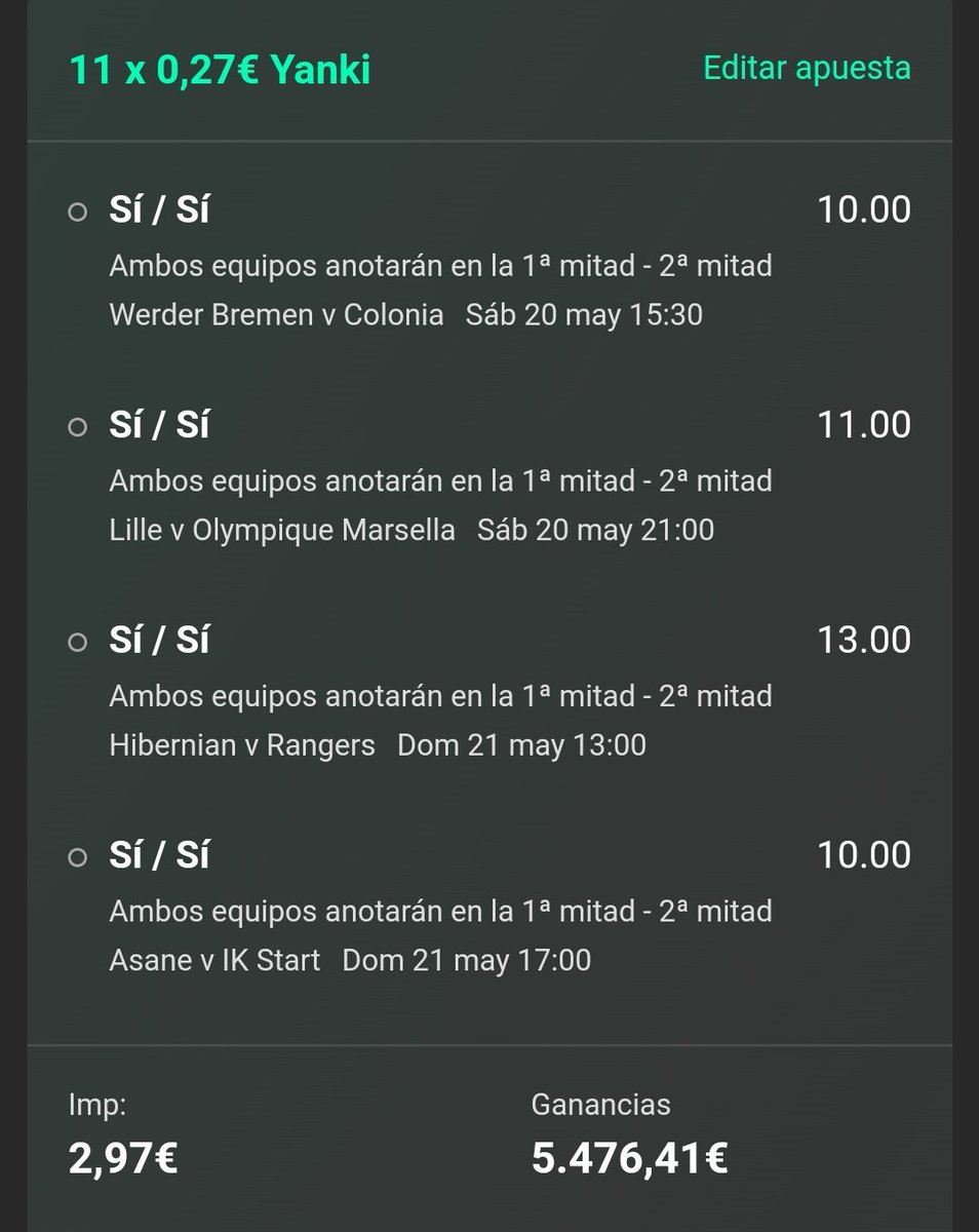 TeBuscoPicks's tweet photo. Probaremos estas dos funbet para el finde 👇 

⚽ @13
⚽ #yanki 💣💣💣💣

#apuestasdeportivas https://t.co/oUKhyoJXC3