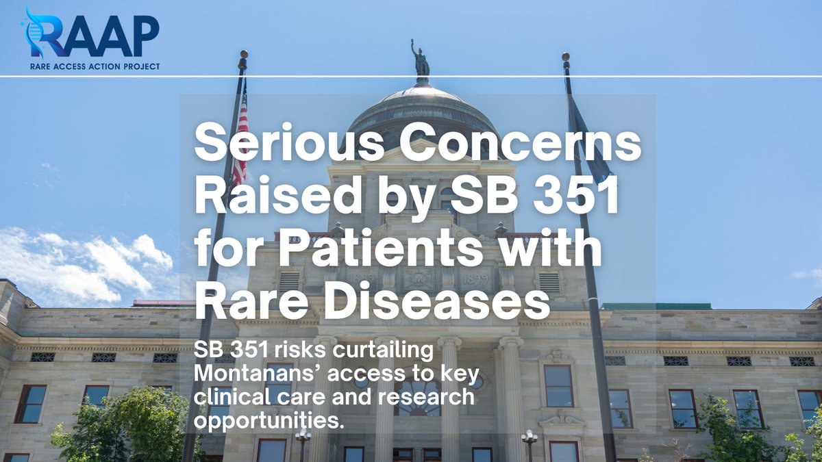 AccessRare's tweet photo. Patients with #rarediseases face devastating obstacles in being diagnosed &amp; have limited options for treatment.  SB 351 could drastically limit genetic research leading to new therapies &amp; cures. Read more here: https://t.co/03WNWvaYoP @SteveDaines @SenatorTester https://t.co/iHDyd3kZpH