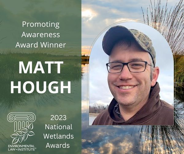 Former <a href="/NSF/">U.S. National Science Foundation</a> OK-LSAMP Scholar &amp; BD Alum Matt Hough has received the 2023 National Wetlands Promoting Awareness Award from the Environmental Law Institute! <a href="/OKLSAMP/">OK-LSAMP</a> participants are accomplishing GREAT things! Congrats, Matt!