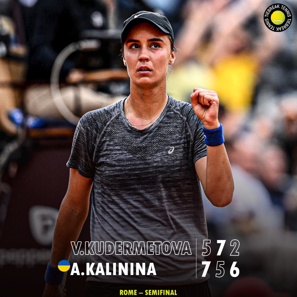 🇰🇿 Rybakina 🆚 Kalinina 🇺🇦 in the final! 

📸Getty 
#ibi23 #tiebreaktennis #rybakina #kalinina #elenarybakina #wta #wtatour #rome
