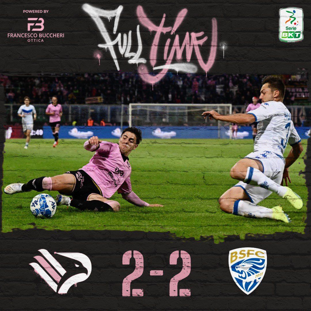 Palermofficial's tweet photo. โฑ๏ธ FULL TIME
๐ฒ #siamoaquile ๐ฆ
#PalBre #SerieBKT https://t.co/J6offuKR33