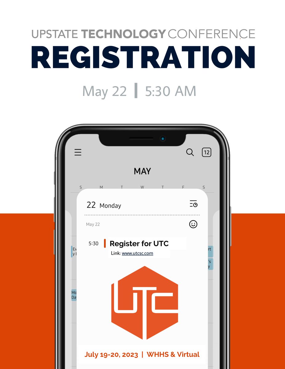 ShaneRPeek's tweet image. Don&apos;t miss out on @upstatetech! Registration opens Monday at 5:30AM. 

Featured speakers include @themerrillsedu,  @JakeMillerTech, and @ClassTechTips!

#SCed #NCed #edtech #teachertwitter @gcschools @Greenville_SC @greenville