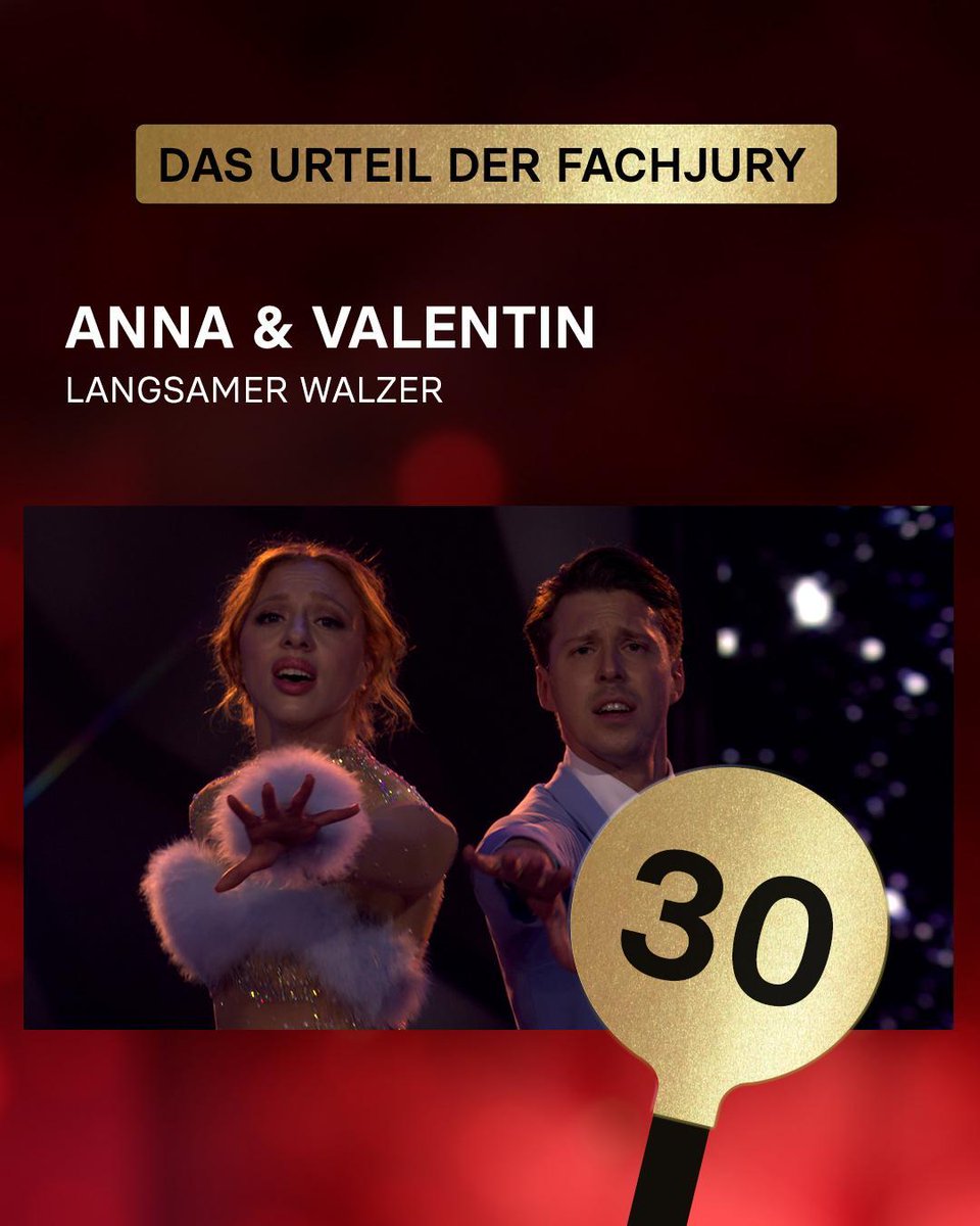 RTL_com's tweet photo. Anna und Valentin lieben den Langsamen Walzer - und der Langsame Walzer liebt die beiden auch. 🥰 Wie hat es euch gefallen? ✨

#LetsDance #RTL #AnnaErmakova #ValentinLusin #LangsamerWalzer #Tanzshow https://t.co/2dNq6UPHpf